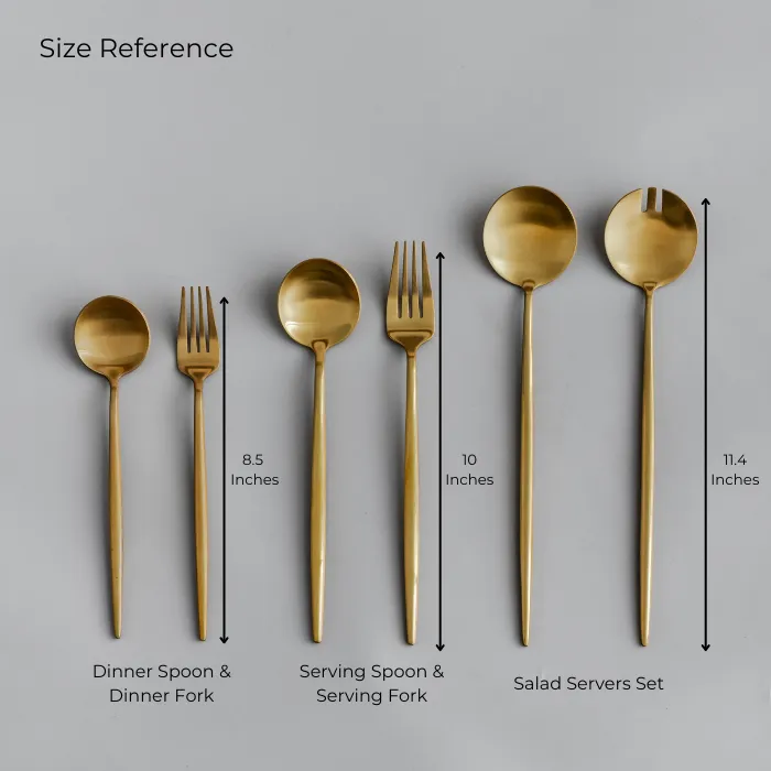 Gilded Serving Utensils & Salad Servers - Image 4